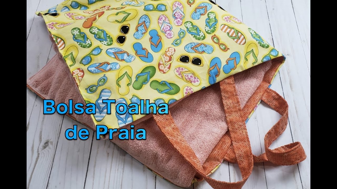 Bolsa Toalha de Praia - Em 10 minutos -