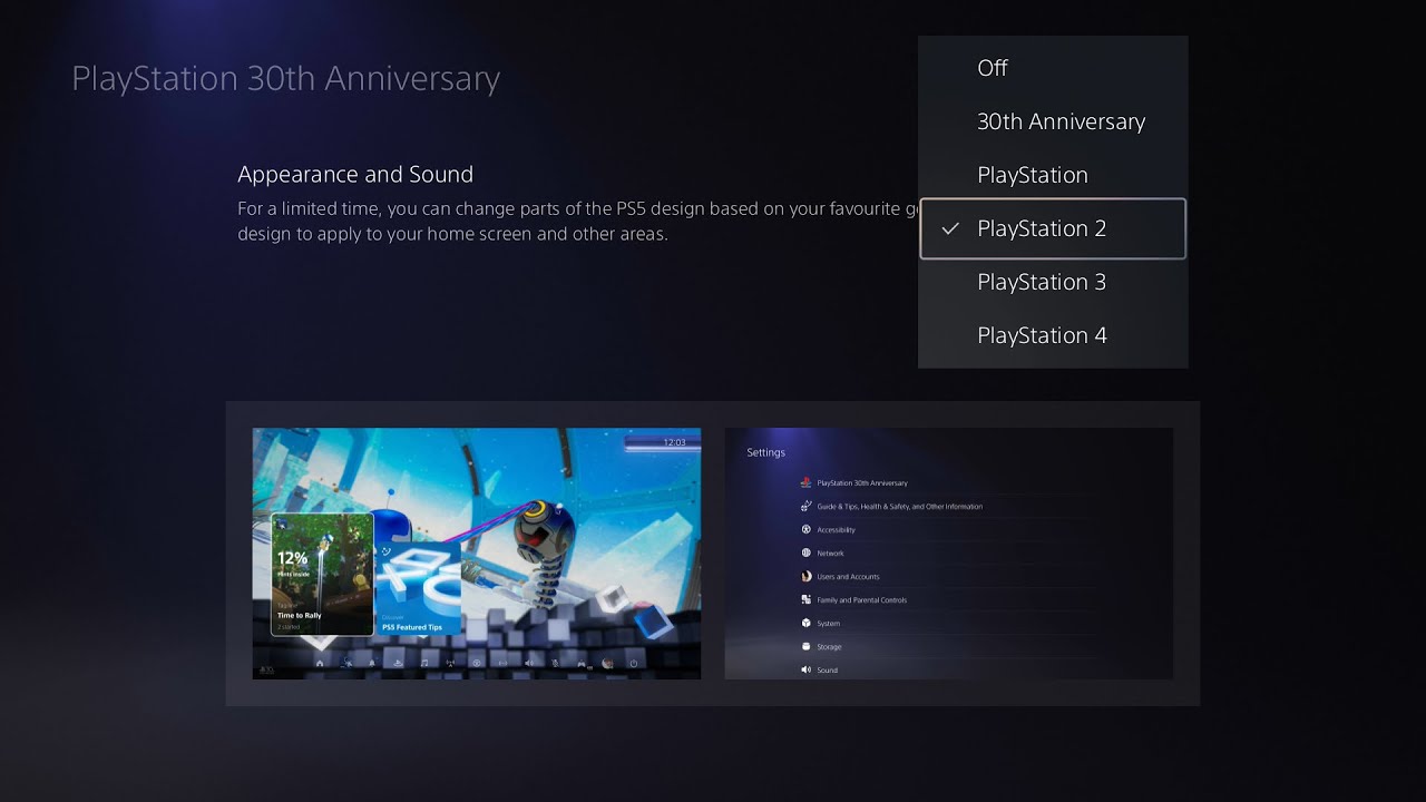 PS5 30th Anniversary Theme | PS1, PS2, PS3 & PS4