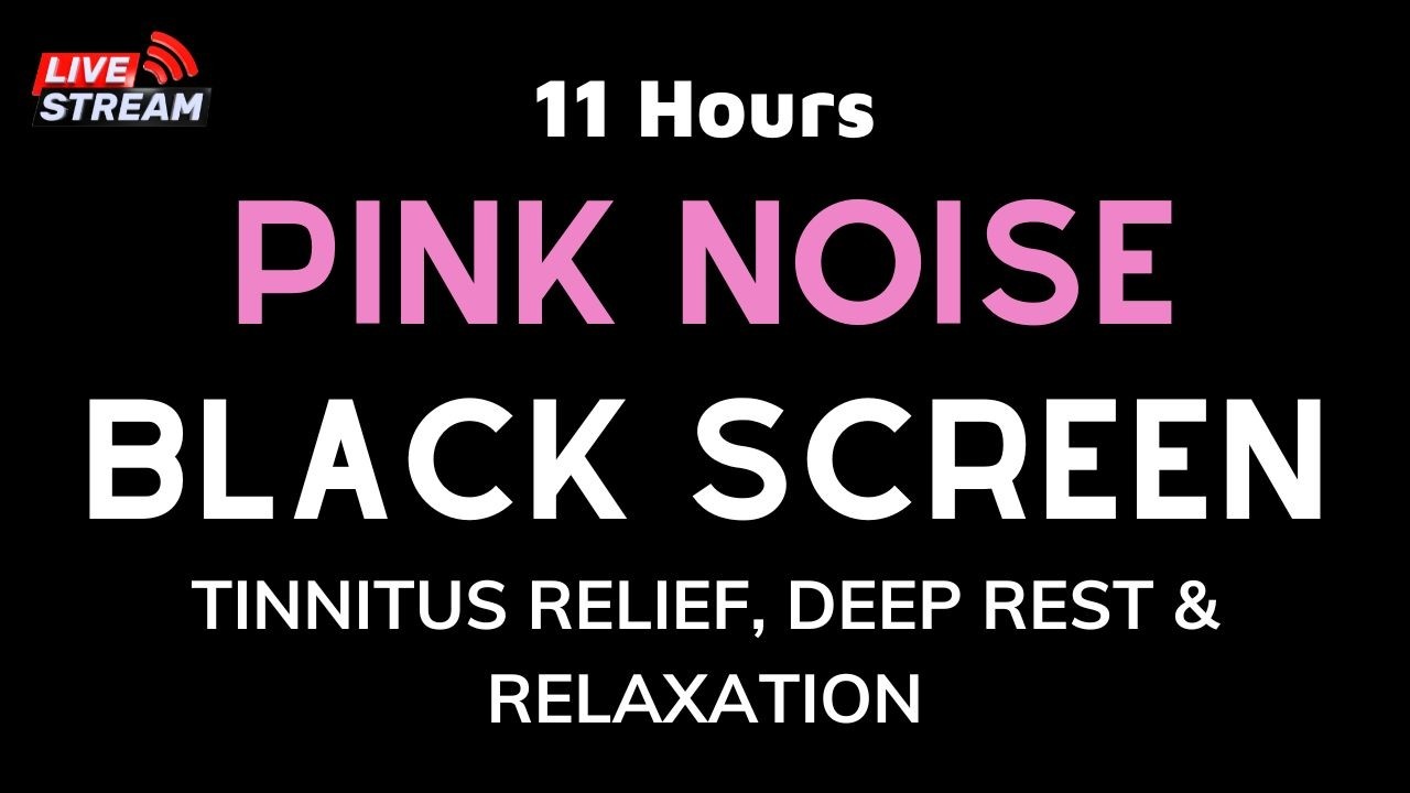 Soothing Pink Noise Black Screen | Sleep Soundtrack to Calm Your Mind and Drift into Restful Sleep