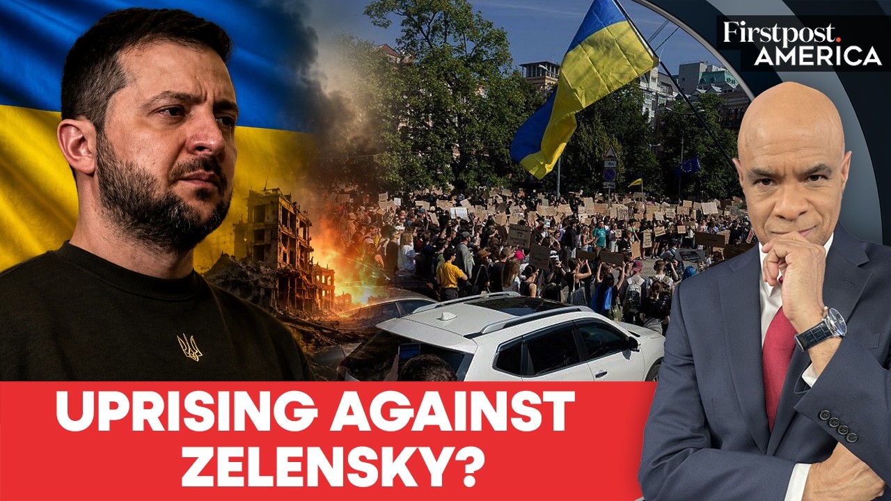 Украина в огне: Зеленский увольняет министра обороны, города охвачены протестами | Firstpost Amer...