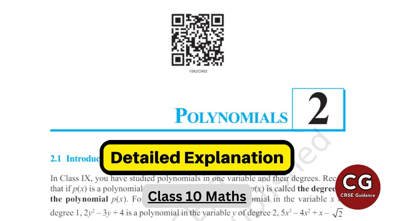Polynomials Class 10 Chapter 2 (Full Chapter NCERT explanation)