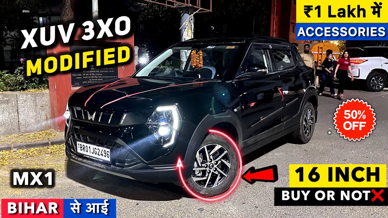 16 Inch Vs 17 Inch- Which is BETTER? Xuv 3XO Alloy Wheels Modification ❌ 3xo Base to Top Modified ✅