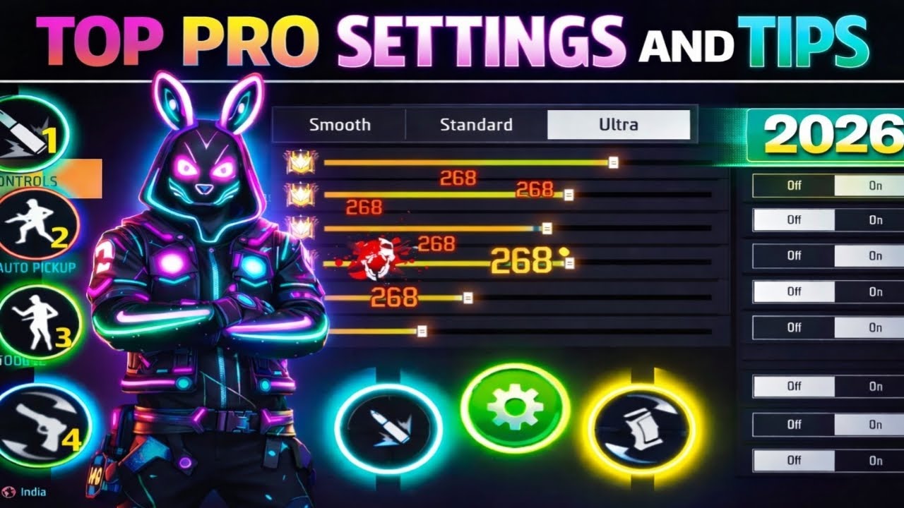 Free Fire Headshot Setting After Ob51 Update 2026 | Best Sensitivity Settings | Sensitivity Setting