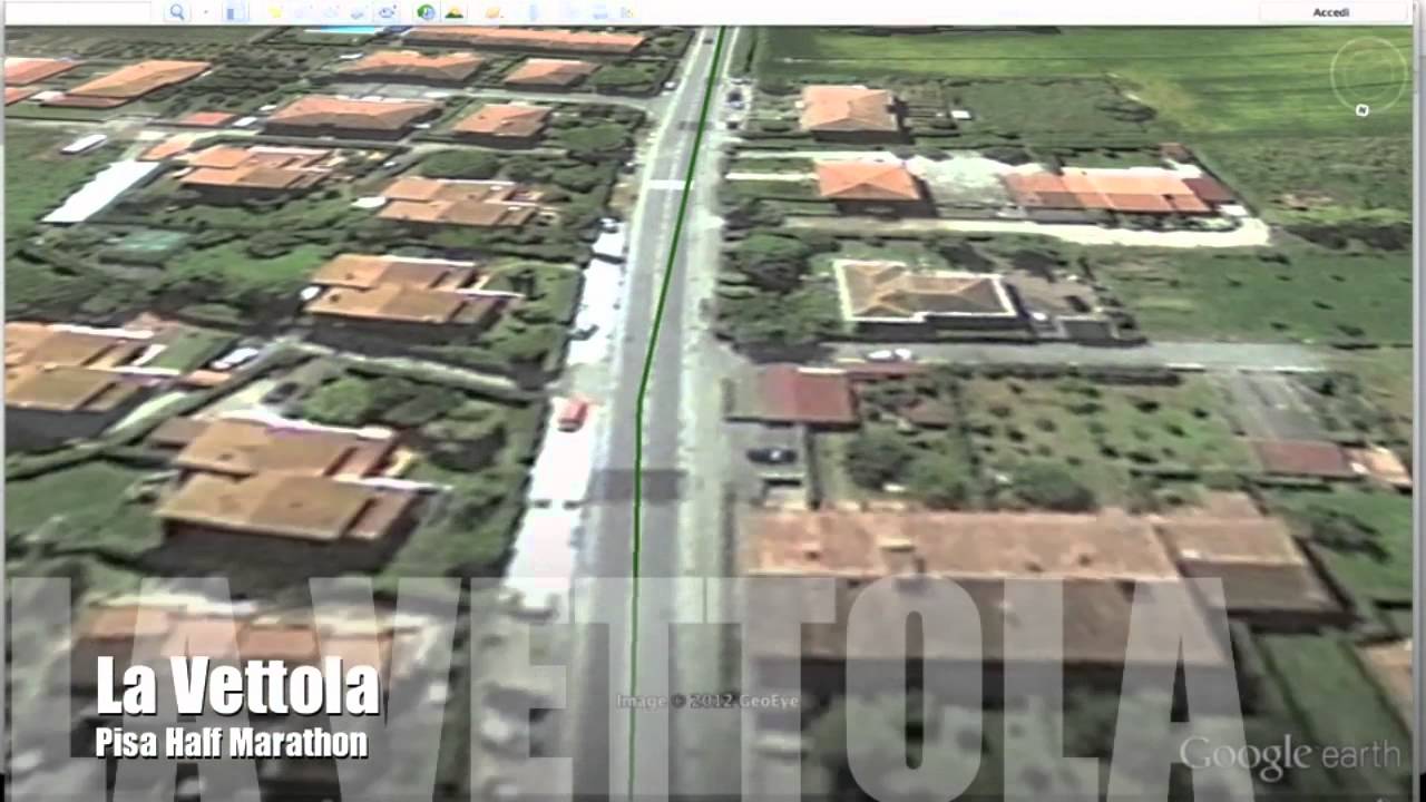 percorso mezza maratona di Pisa
