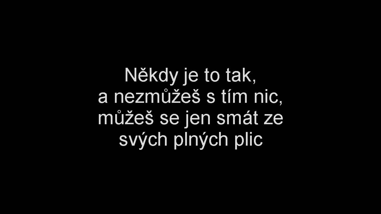 Michal Hrůza-Zak&aacute;zan&eacute; uvolněn&iacute; (text)