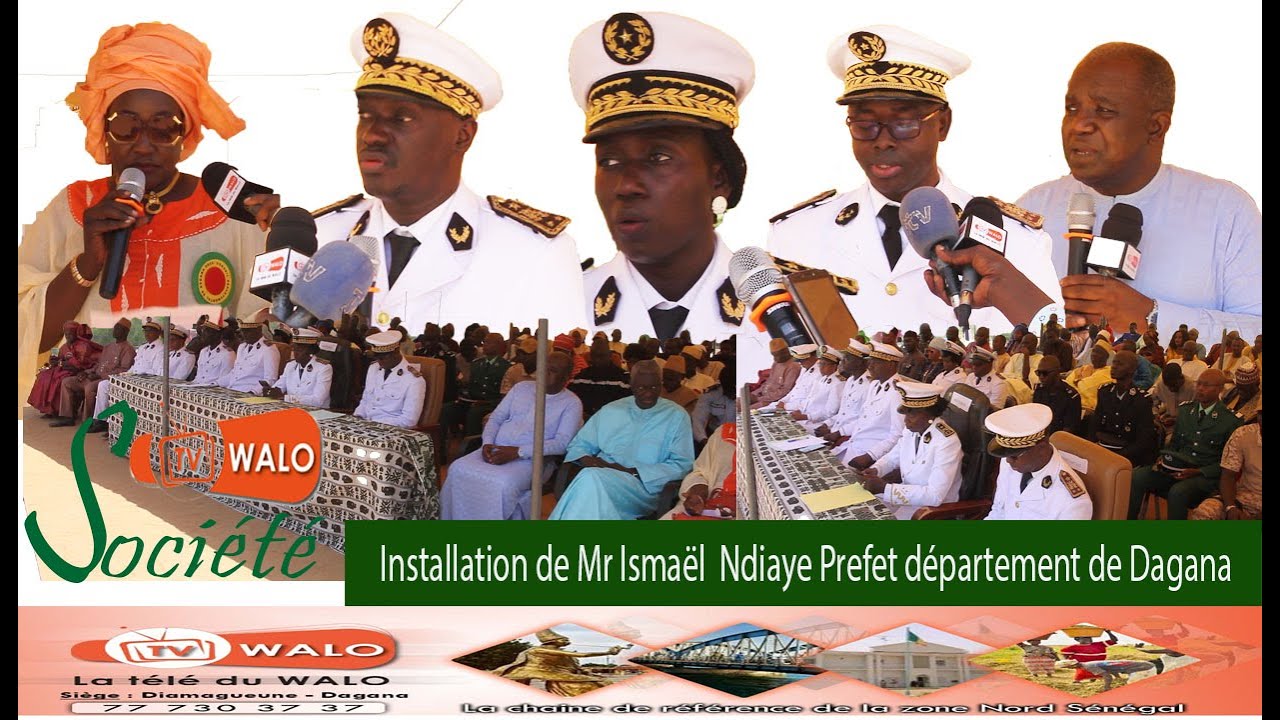 Cérémonie d'installation de Mr Ismaël Ndiaye  Préfet du département de Dagana le 08 Juillet 2022