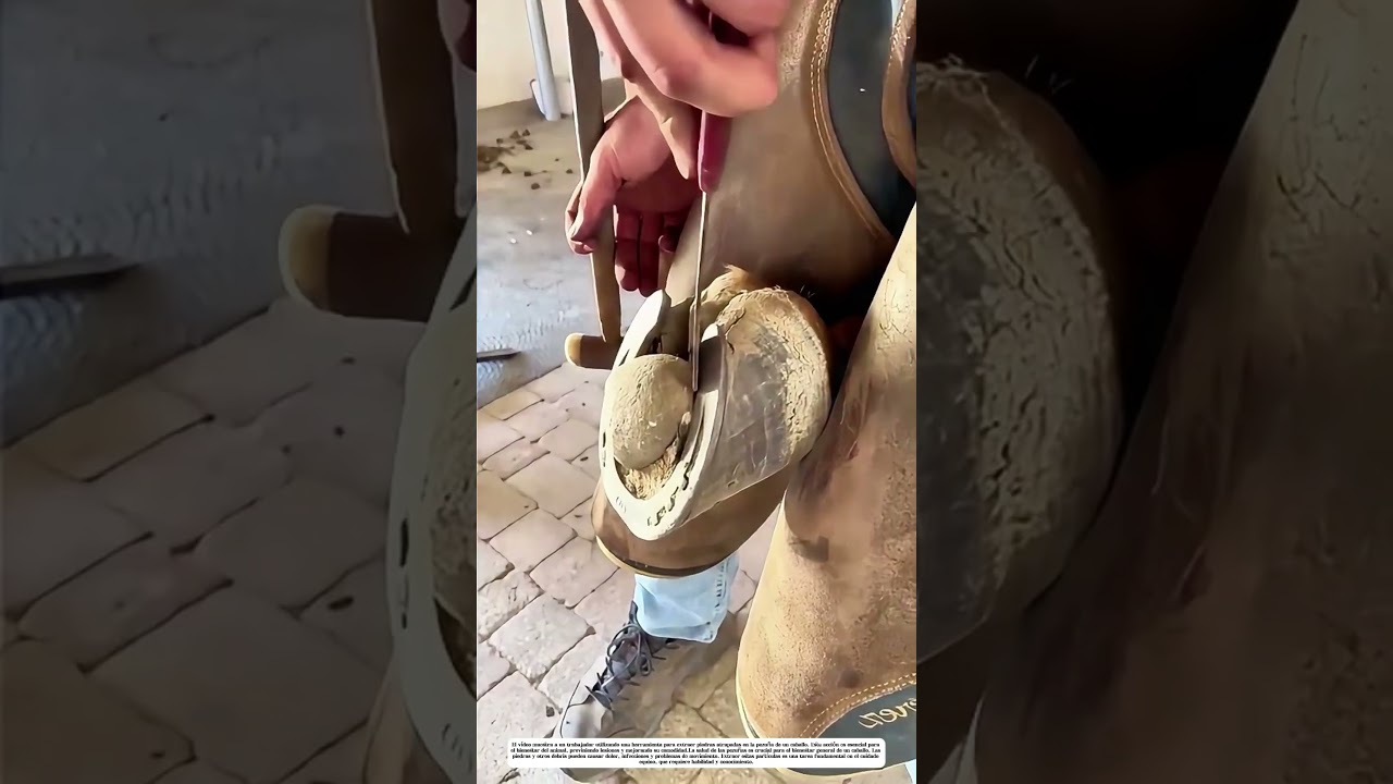 Habilidad en el cuidado de caballos: Extraer piedras de las pezu&ntilde;as