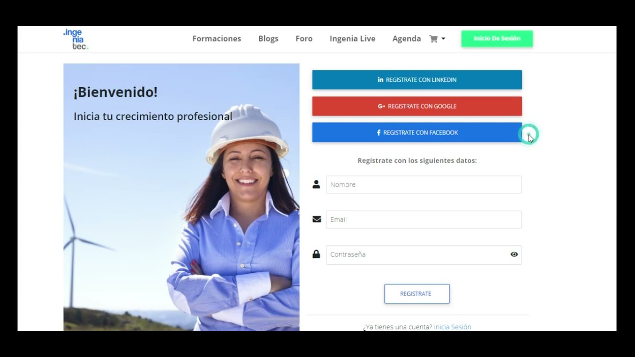 Ingreso al aula virtual Ingeniatec