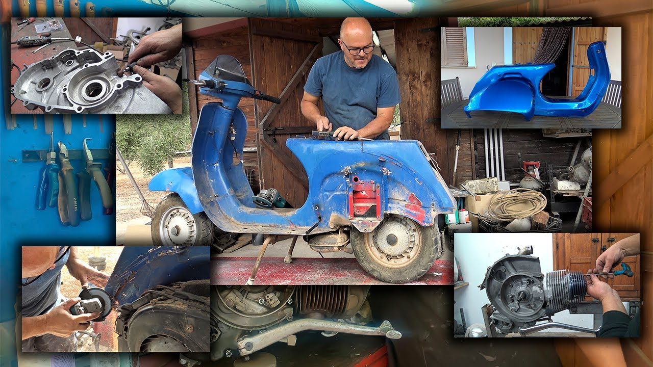 TRANSFORMAMOS una VESPA del DESGUACE en UNA VESPA RACING 🛠