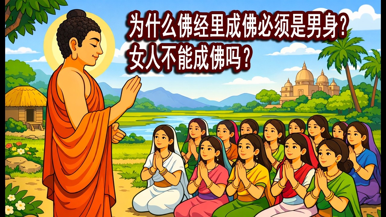 佛教在歧视女性吗？揭开佛经中“女转男身”的真相！女人不能直接成佛？“女转男身”背后隐藏的佛陀深意，让人落泪！