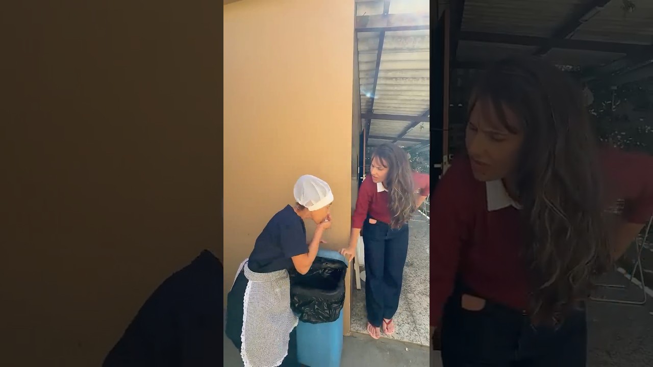Provando receitinha nova da patroa