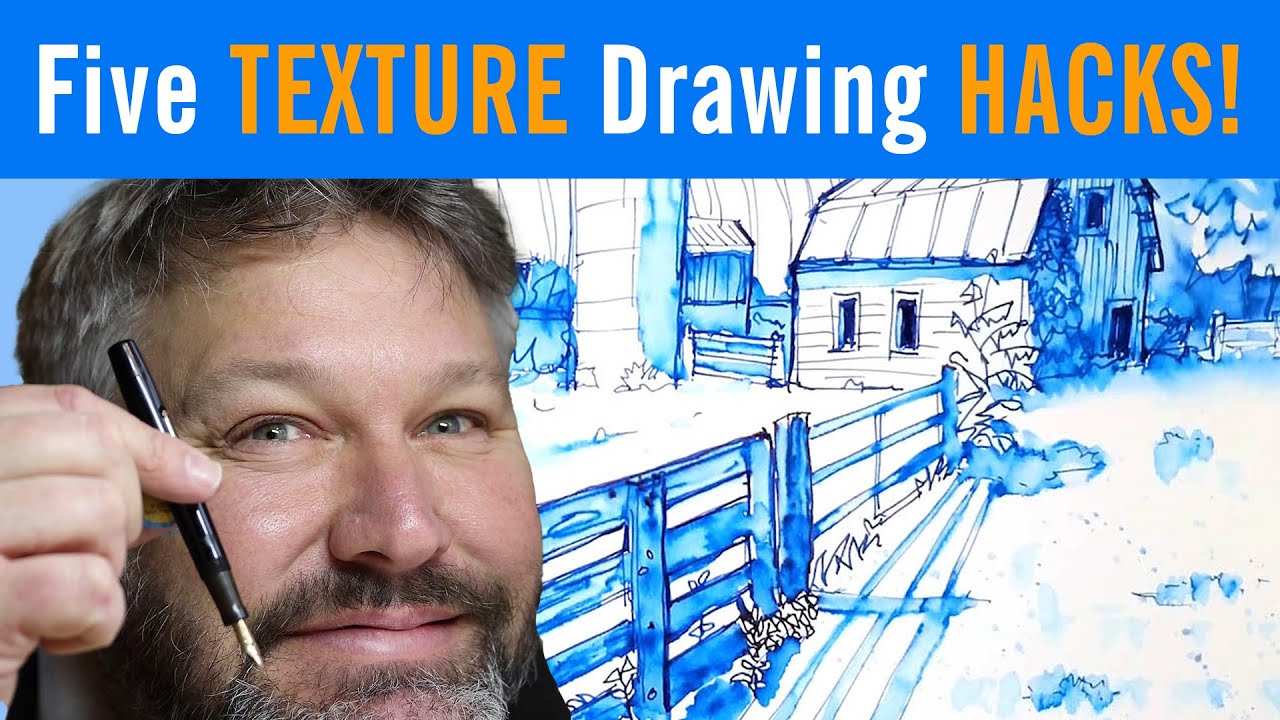 Five Easy Texture Cheats for Urban Sketching Beginners - Must Know Tricks
