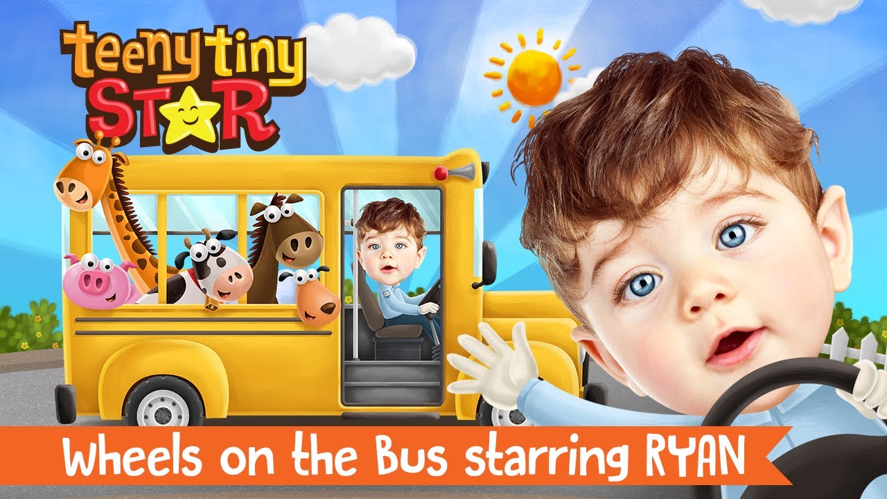 The Wheels on the Bus - Nursery Rhymes for Children, Kids and Toddlers | Starring Ryan