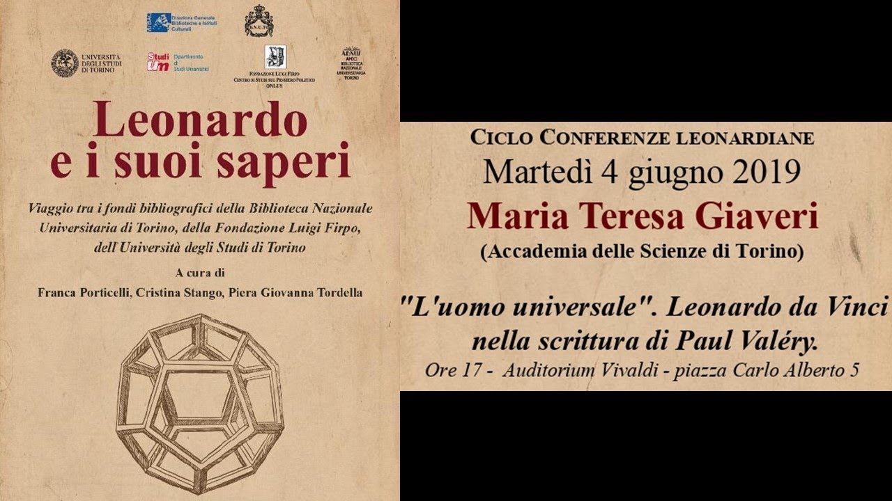 4 giugno 2019 - Leonardo da Vinci nella scrittura di Paul Valéry.