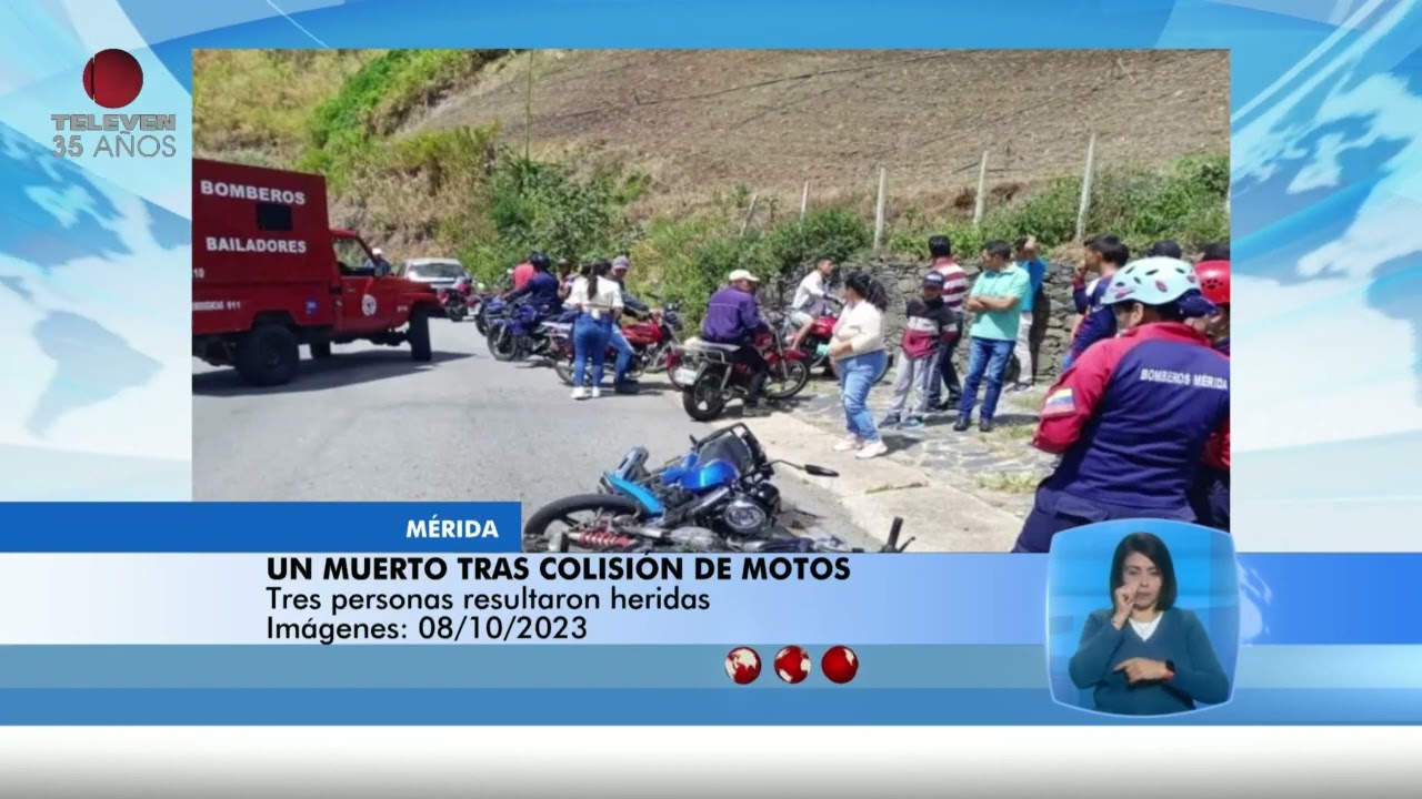 Continúan los accidentes de tránsito en Mérida - El Noticiero, emisión meridiana