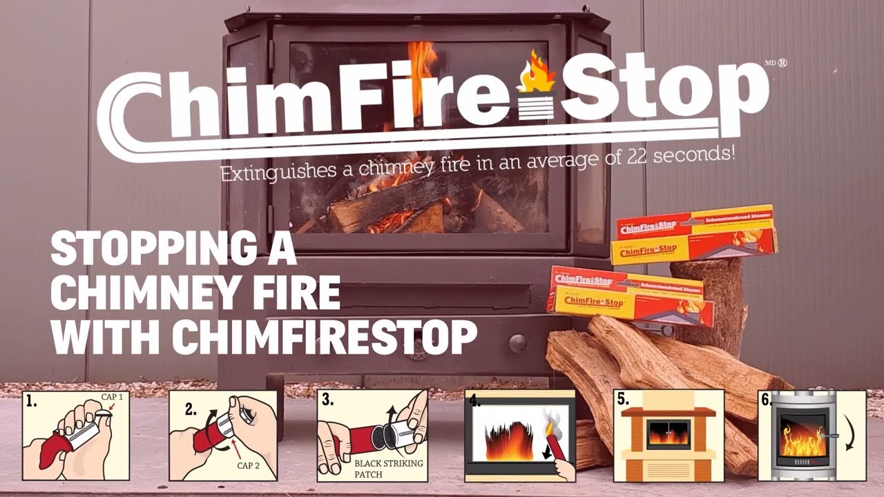 Stop a chimney fire in just 22 seconds with ChimFireStop.