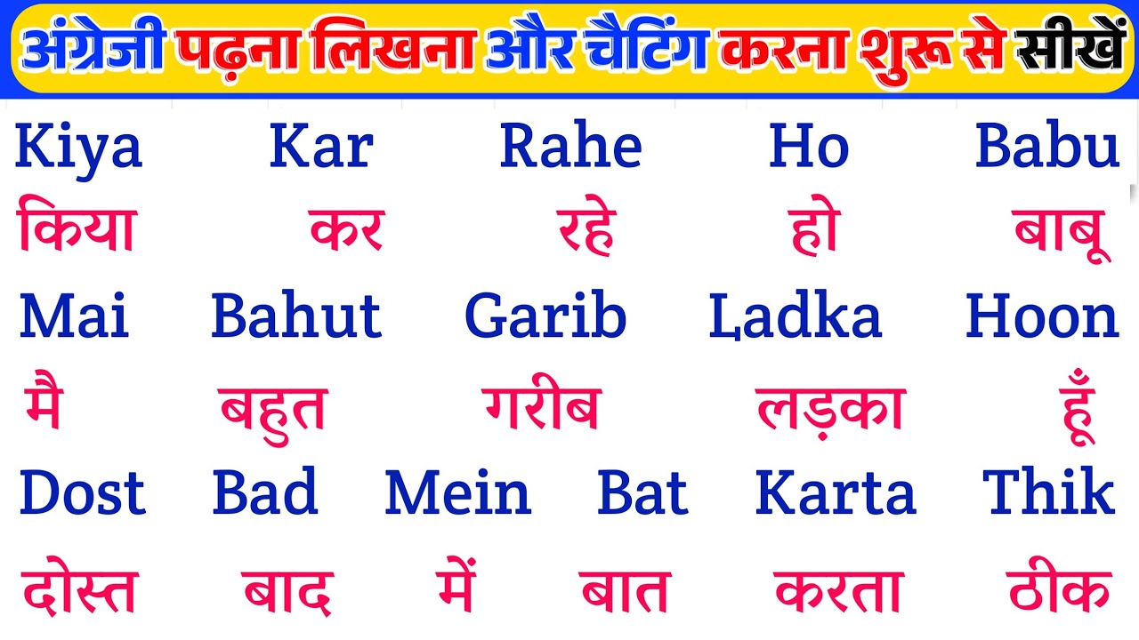 इंग्लिश पढ़ना - लिखना ऐसे सीखें | English Padhna-Likhna Kaise Sikhe | अंग्रेजी पढ़ना लिखना कैसे सीखें 