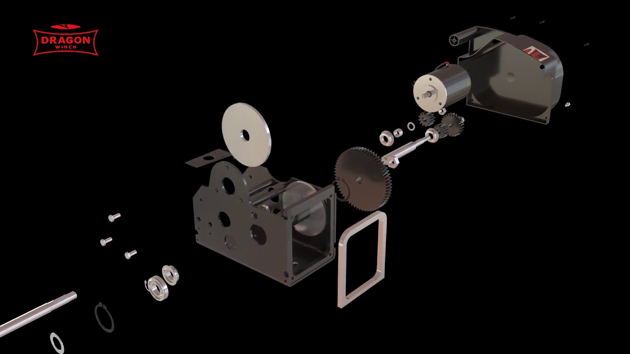 DRAGON WINCH Portable 5000 - Technical Animation