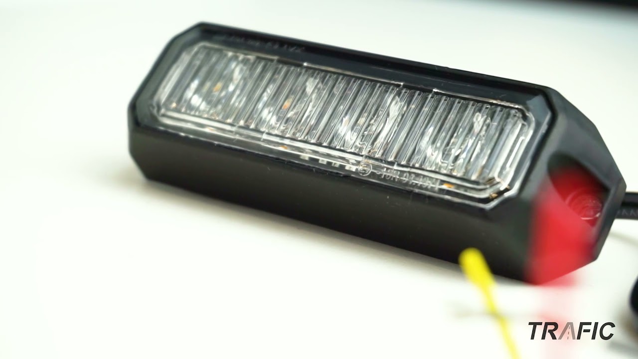 Feux De Pénétration 4 LEDS Compact Feux à Eclat LED Pénétrant Orange Blanc Rouge Compact et Robuste