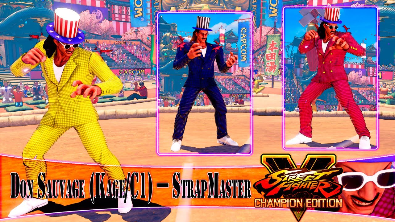 STREET FIGHTER V - МОДЫ - КЕЙДЖ *ДОН САВАДЖ* (ТОЛЬКО ДЛЯ ПК)