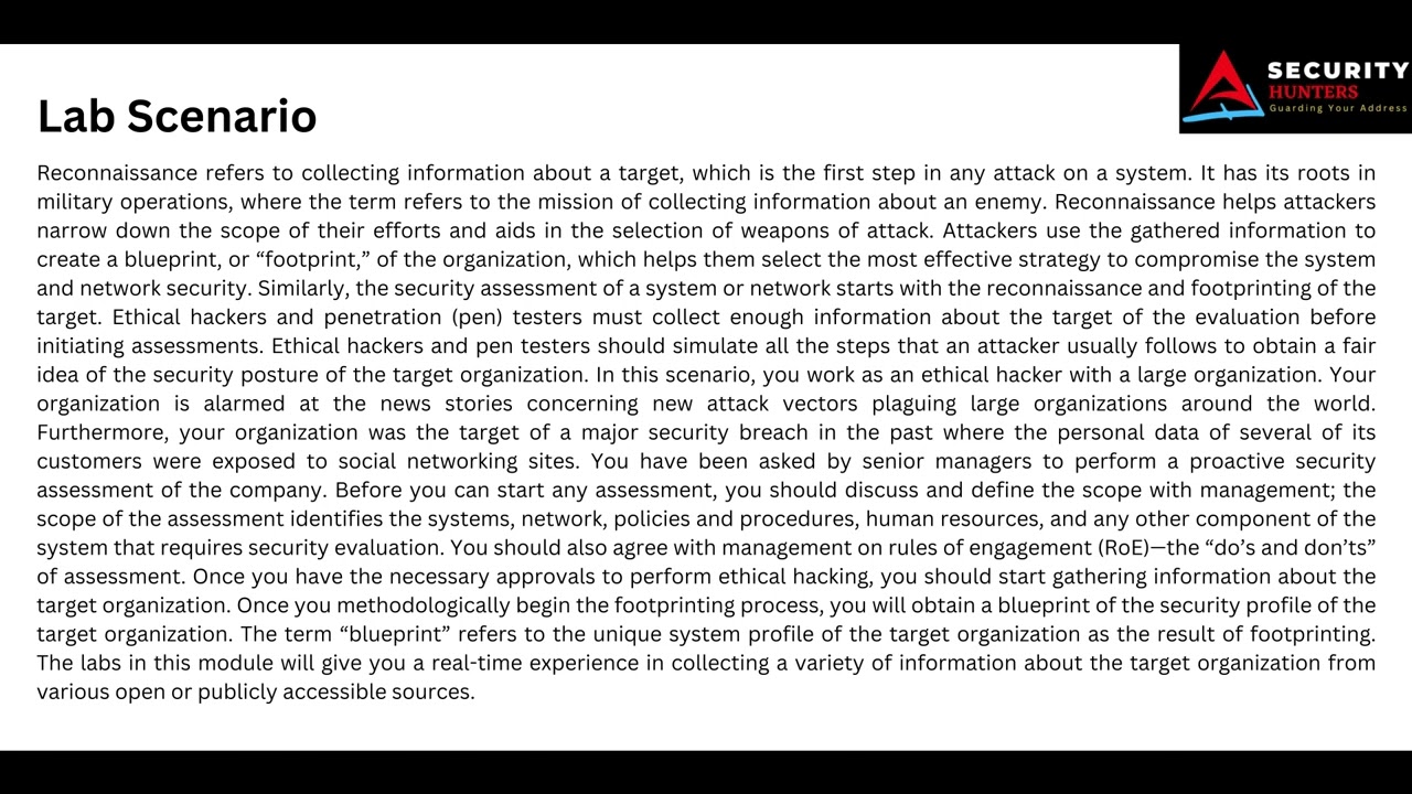Introduction Of Footprint Lab #ethicalhacking #cybersecurity #hacks #hacker #tips #cmd #new #youtube