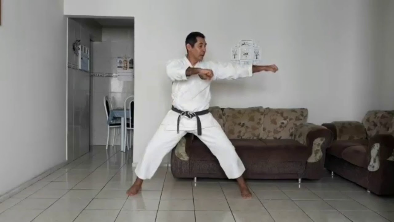 Karatê Marcial - TEKKI SHODAN passo a passo com Bunkai explicativo. (Alberto Higino Sensei)