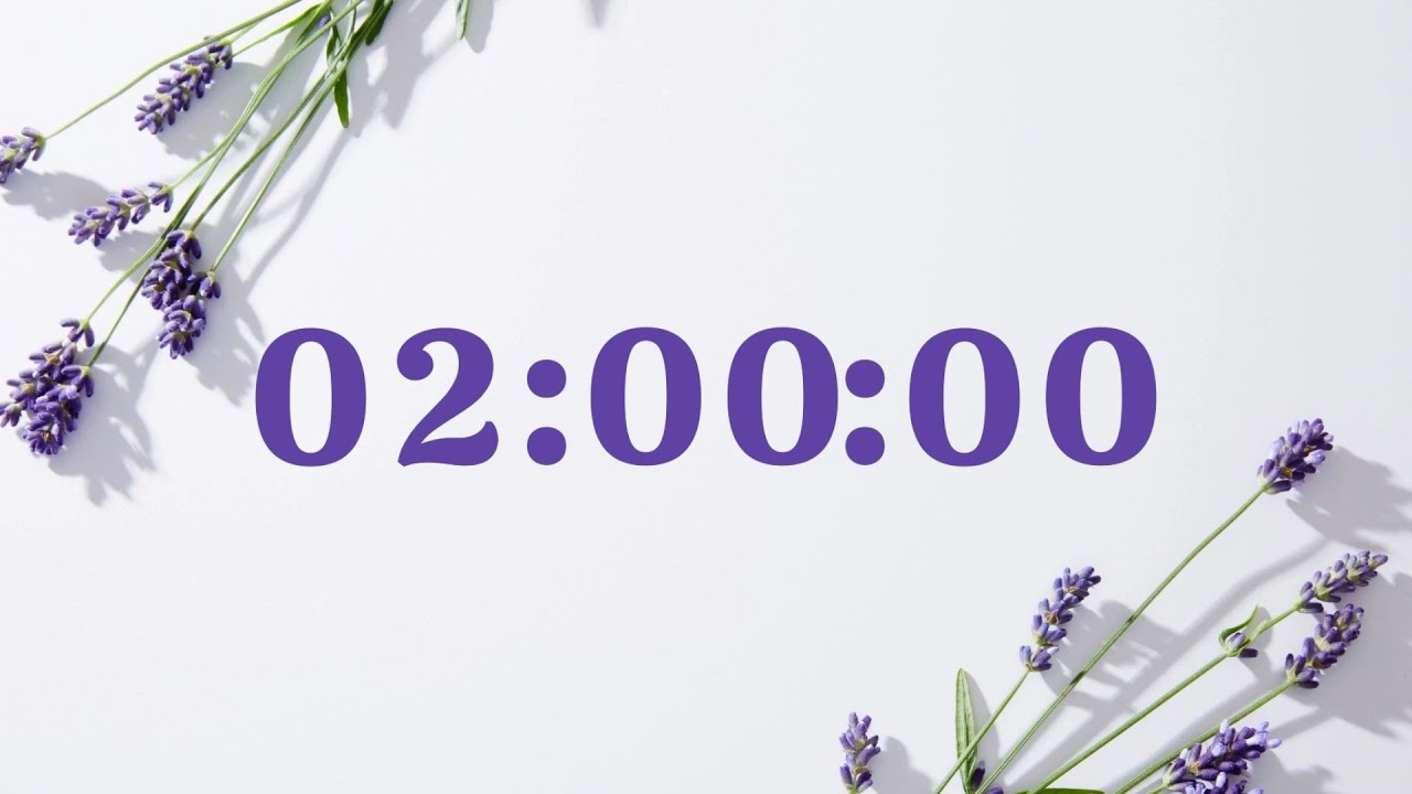 2 Hour Pomodoro Timer | Calm Focus with Lavender Aesthetic (25/5)