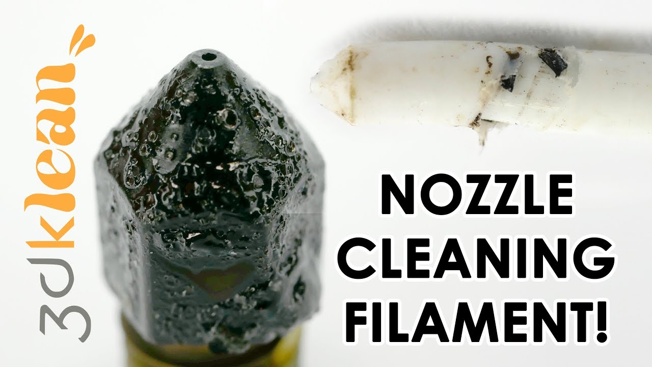 Clean a DIRTY nozzle with 3dklean filament - It works!