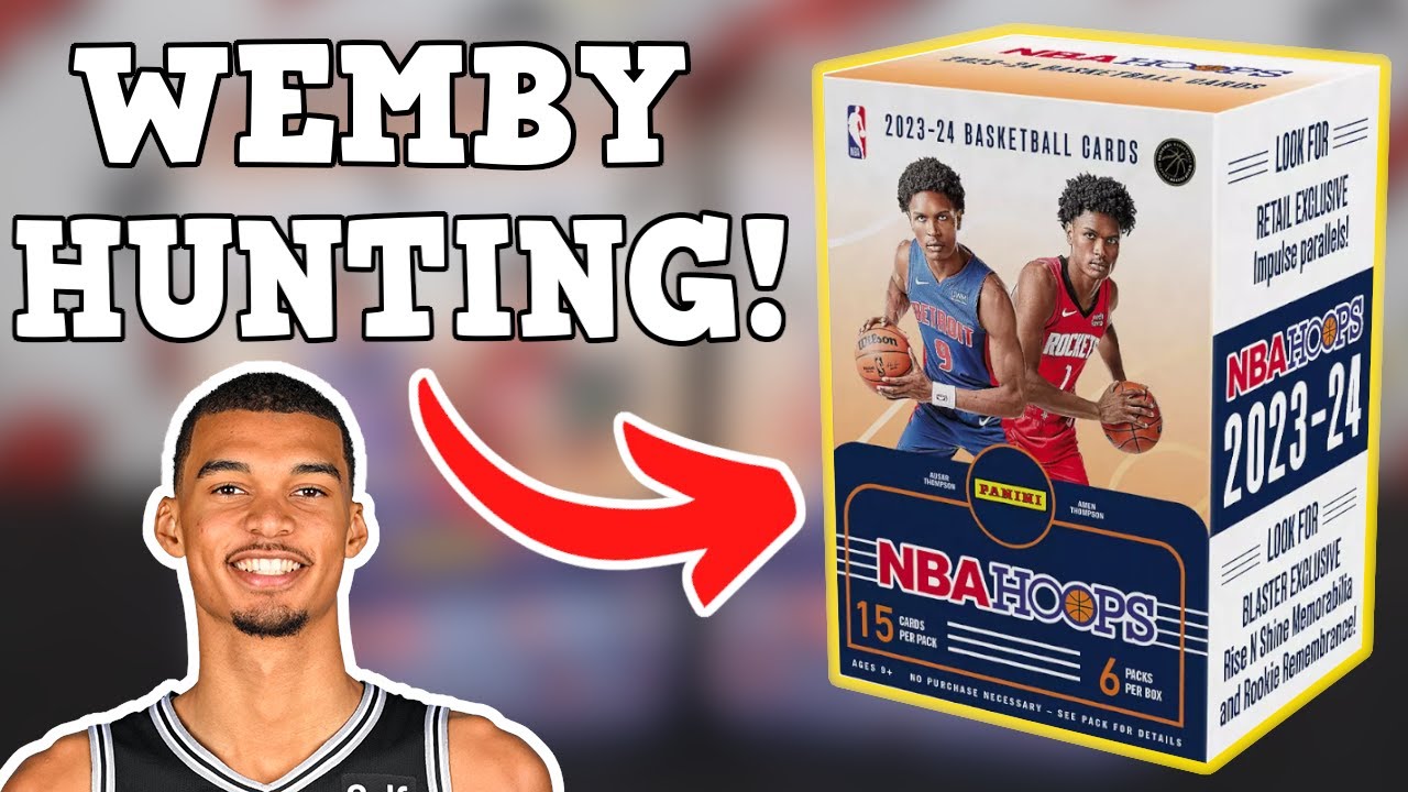 WEMBY Rookie Hunting! 2023-24 Panini NBA Hoops Blaster Box Battle!
