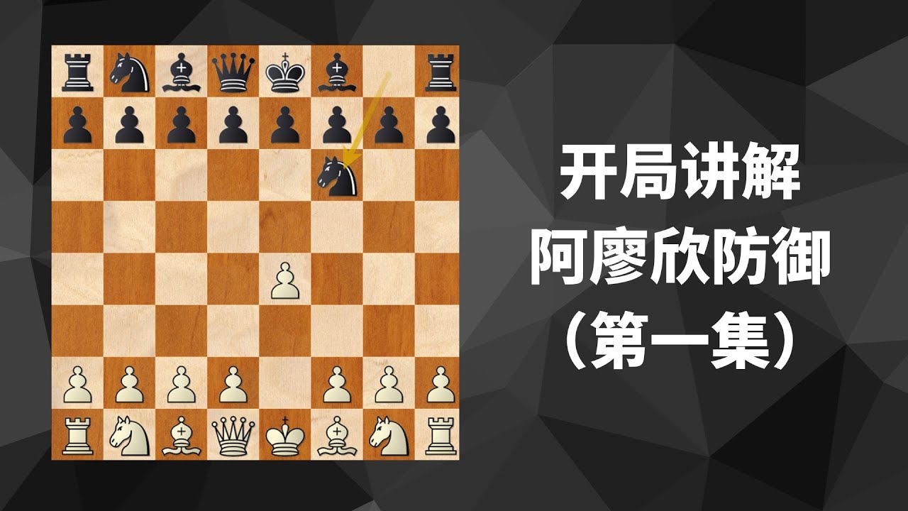 好久没更新了！【国际象棋开局讲解】-阿廖欣防御之基础思路（第一集）内有字幕