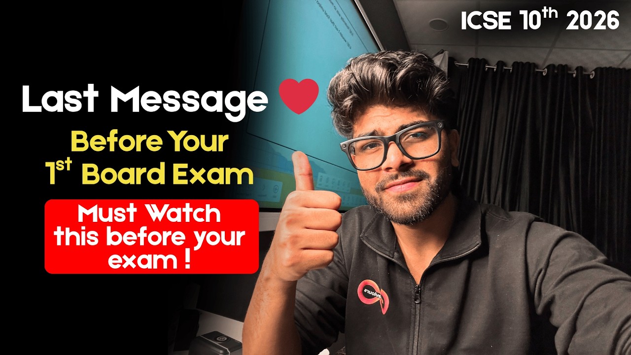 Last Message ! - Watch this before your English Board Exam | ICSE Class 10th 2026