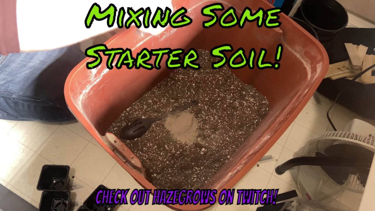 GrowVlog- Mixing Some Starter Soil!!! Gia Green and Kelp!