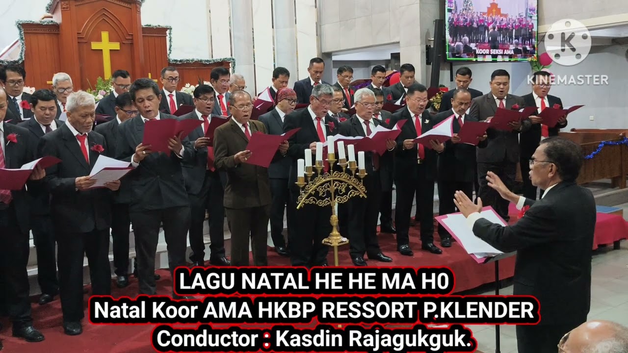 LAGU NATAL HEHE MA HO MARSINONDANG | ACARA NATAL KOOR AMA HKBP P KLENDER #hkbp #natal