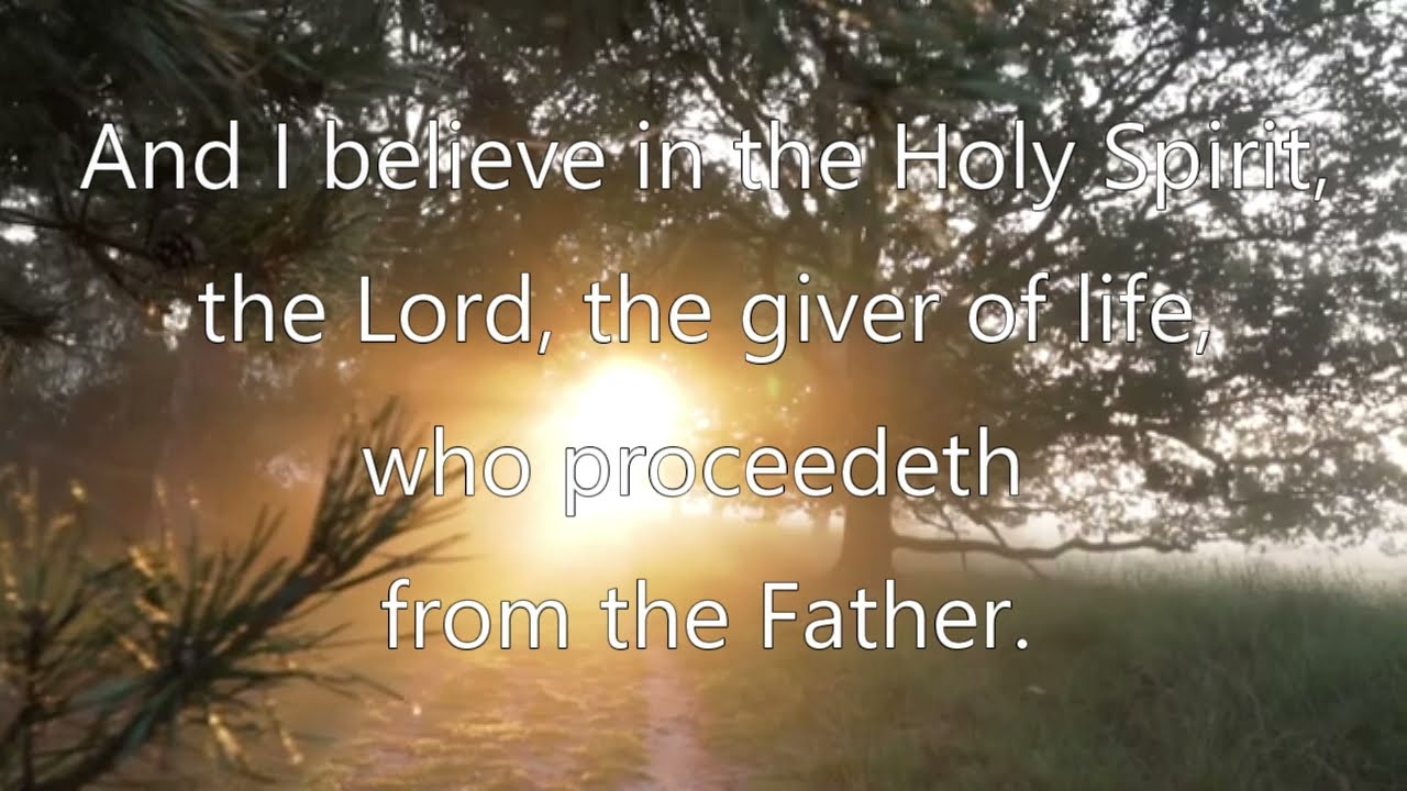 The Nicene Creed (Celtic chant in English)