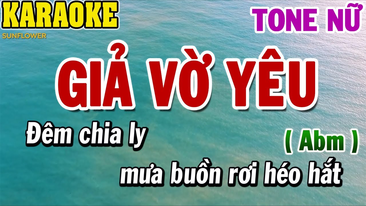 Karaoke Giả Vờ Yêu Tone Nữ (Abm) | Karaoke Beat | 84