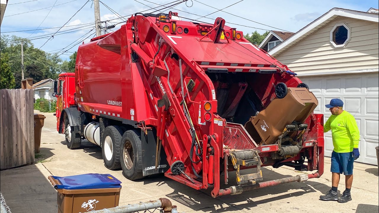 Roy Strom Mack LE Split Loadmaster Rear Loader Garbage Truck
