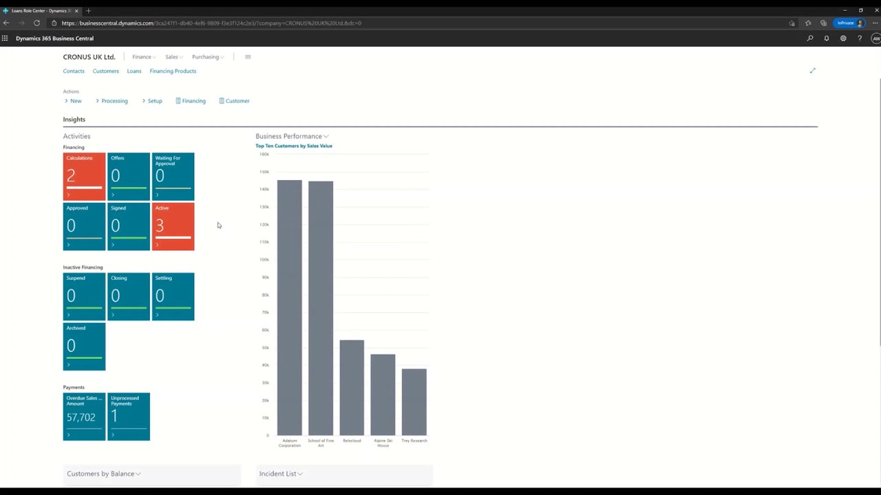 Loan Management in Microsoft Dynamics 365 Business Central