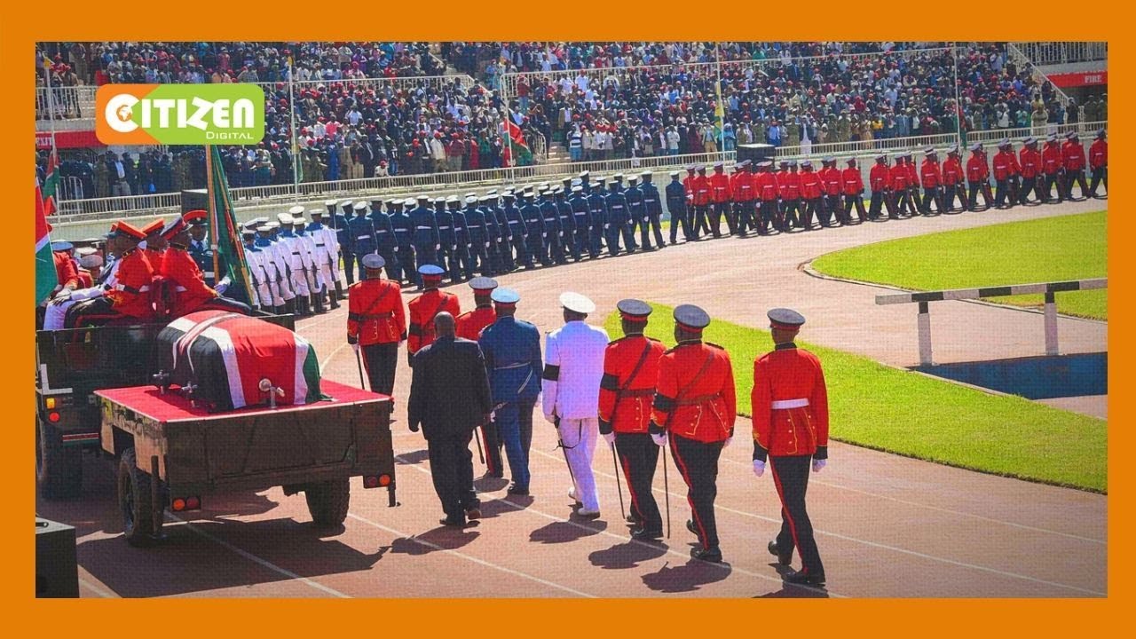 Late president Moi accorded full military honours at Nyayo Stadium state funeral