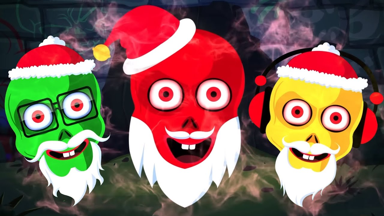 Spooky Skeleton Santa Face + More Spooky Songs For Kids By Teehee Town #nurseryrhymes #christmas