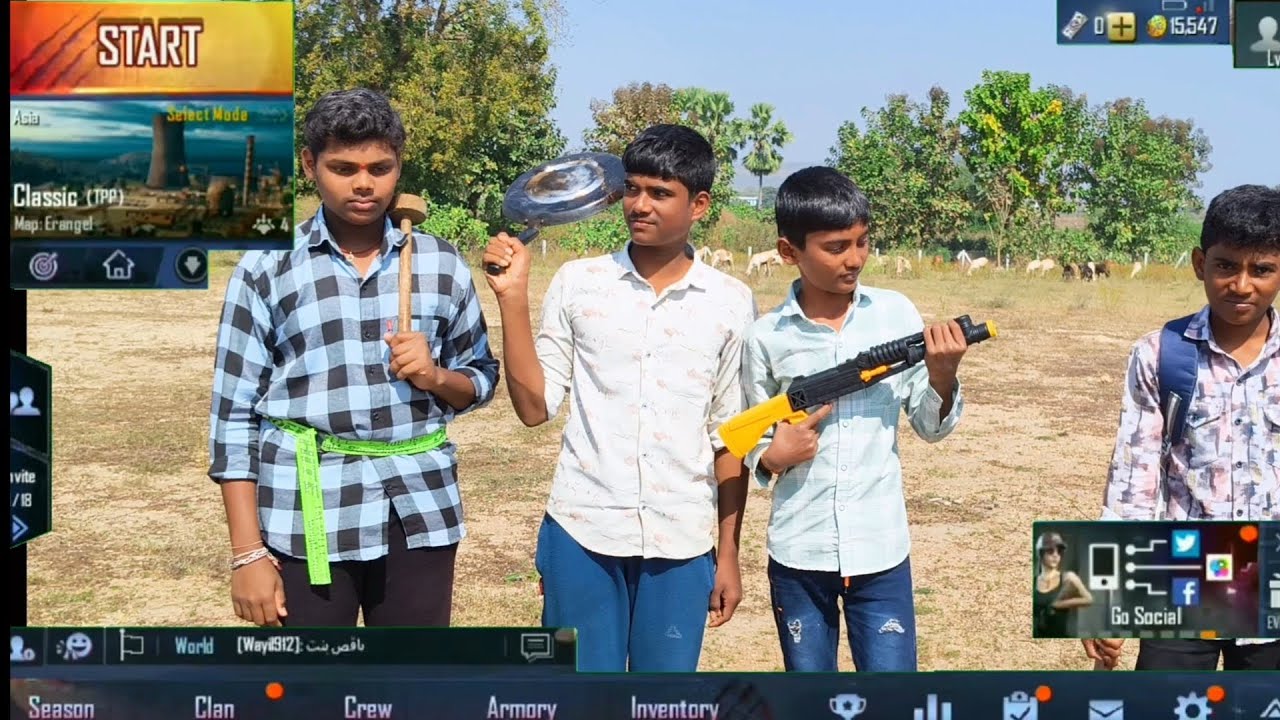 Pubg In Real Life /Village Pubg /#subscribe #villagelife #pubg ##entertainment #explorepage 
