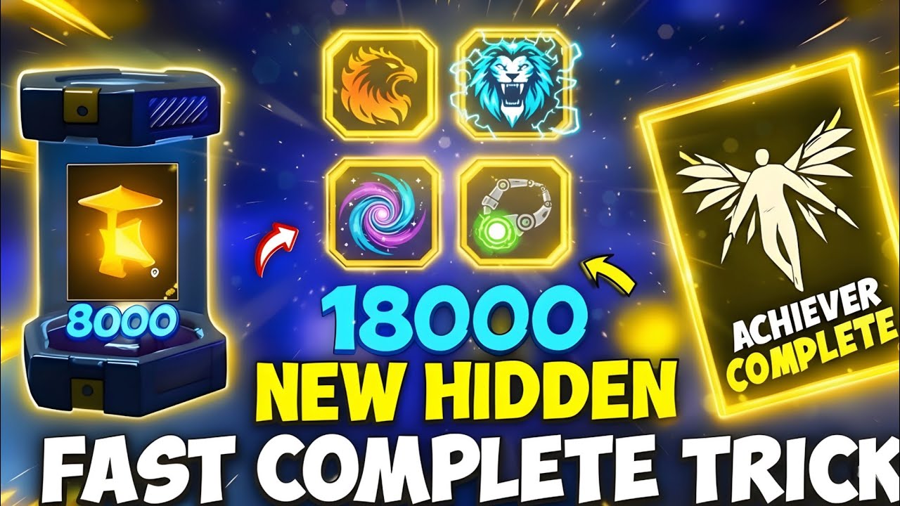 🔥 Free Fire New Achievement Mission | All Rewards & Full Details | New Update Event 2025 | upcoming
