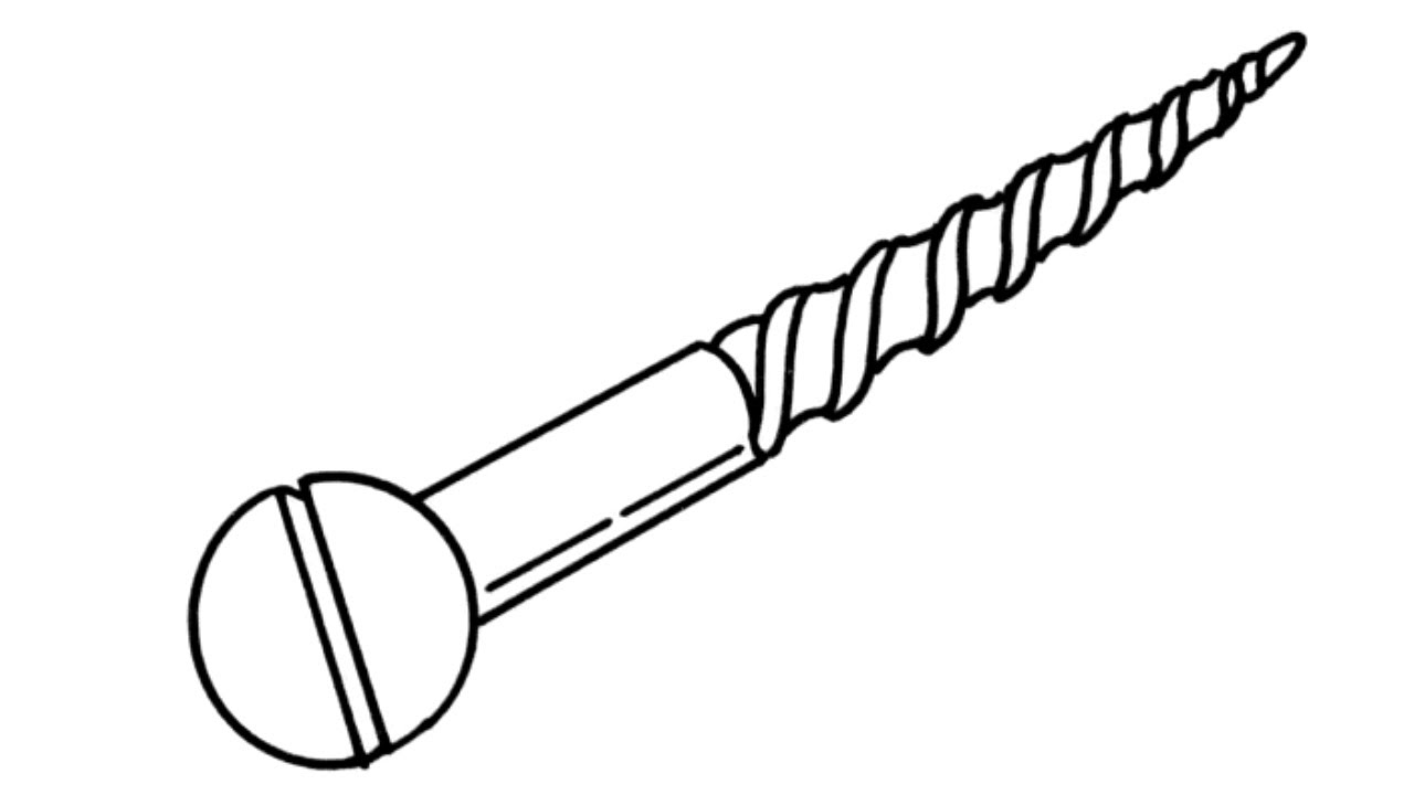 How to Draw a Screw | Easy Step by Step Drawing Tutorial