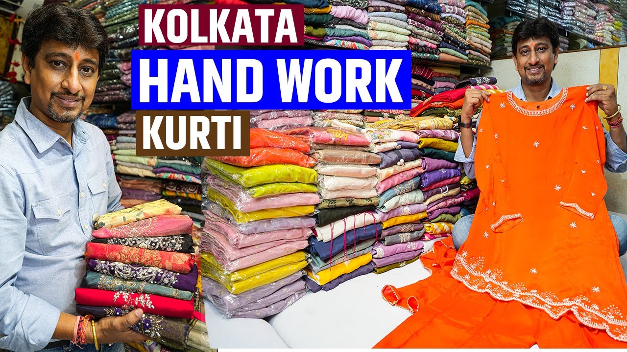 Beautiful Party Wear Hand Work Kurti, Gown, Indo Western Manufacturer and Wholesaler in Kolkata