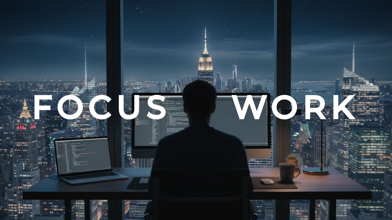 Focus Music – Deep Work & Concentration | New York at Night
