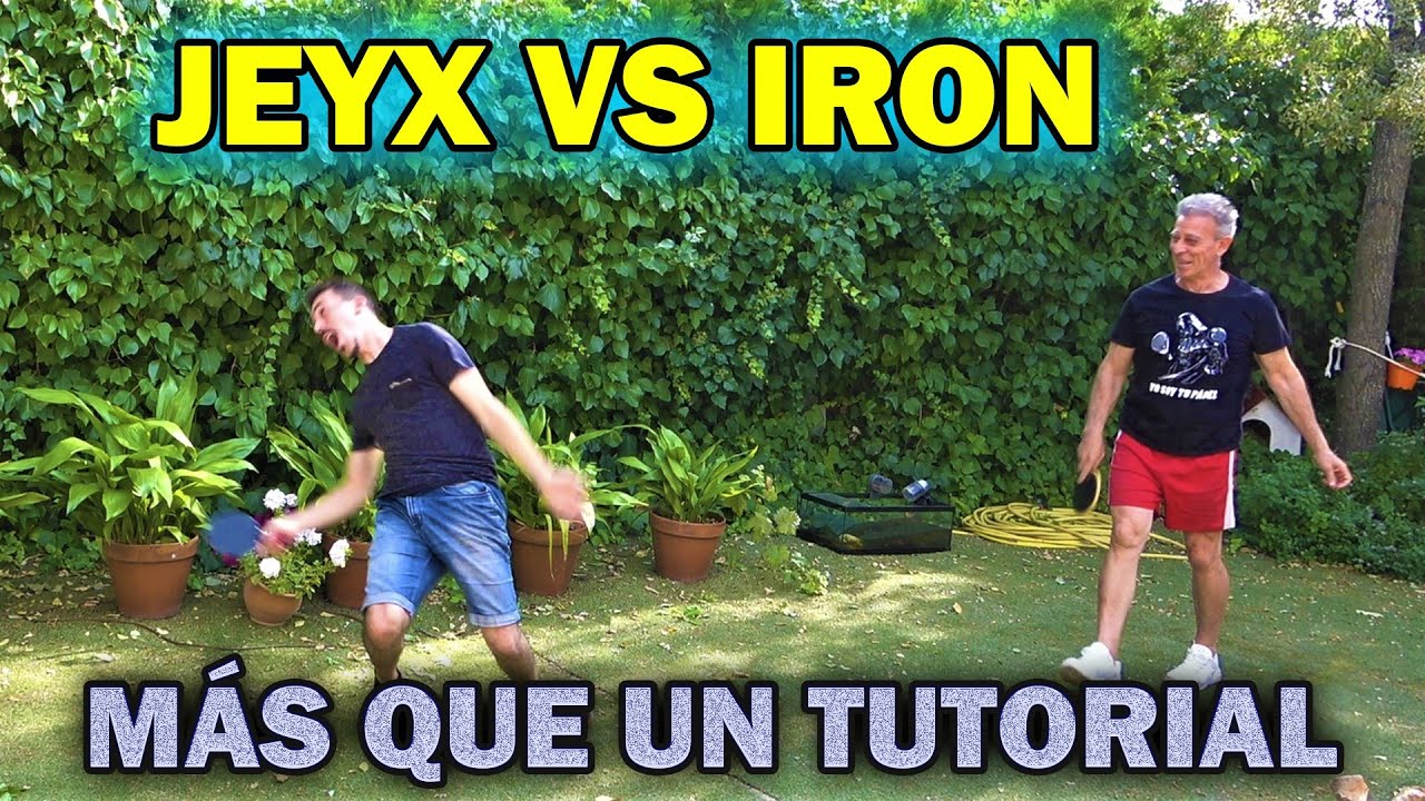 JEYX VERSUS IRON *TUTORIAL DE 🏸 BAD-PONG 🏓* THE FUNNIEST GAME EVER