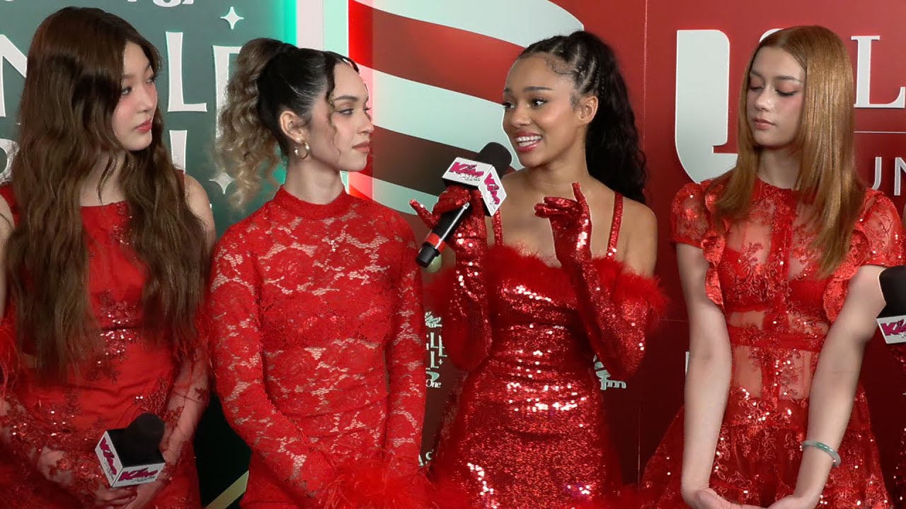 KATSEYE Backstage at Jingle Ball 2024 (Interview)