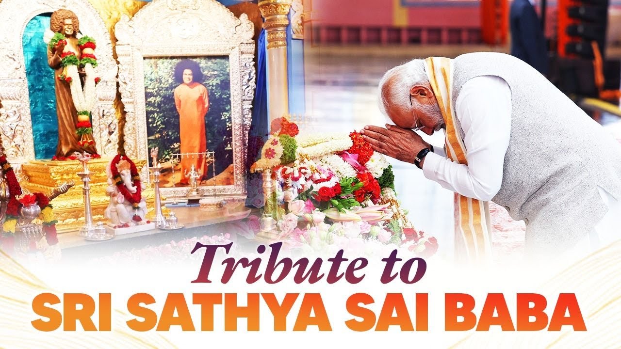 LIVE: PM Modi pays tribute at Mahasamadhi of Sri Sathya Sai Baba in Puttaparthi, Andhra Pradesh