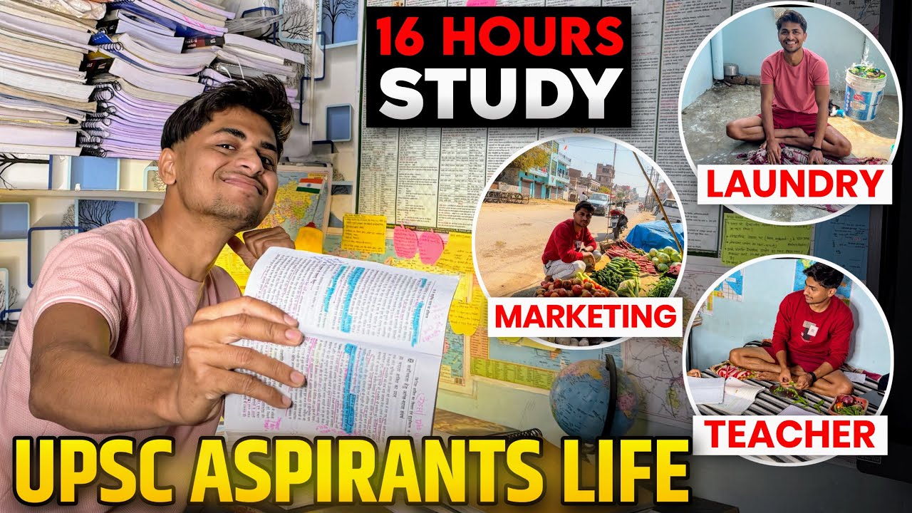 My Routine For UPSC 📚 16 Hour Study + Job + Daily Work 😱