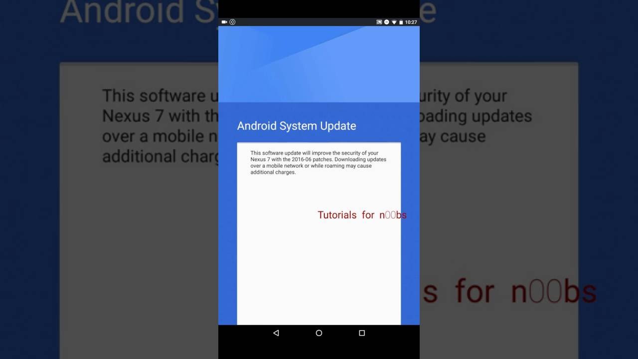How to update Nexus 7 (2013) to latest version