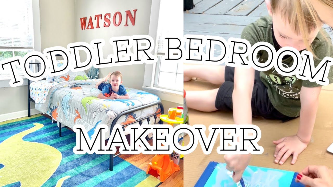 TODDLER BEDROOM MAKEOVER || DINOSAUR THEME 🦖🦕